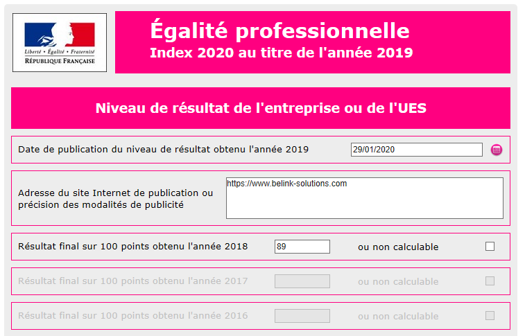 Egalité professionnelle: une réalité au sein de BeLink Solutions